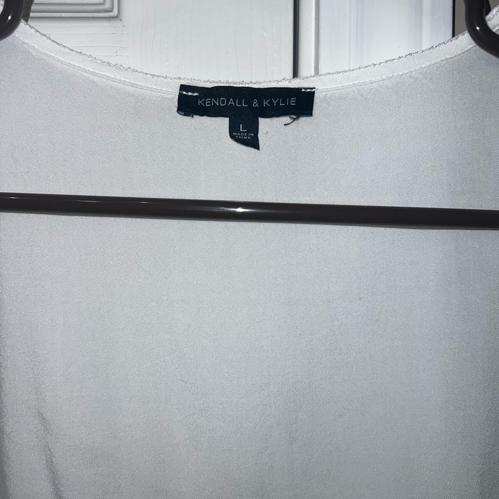 Kendall & Kylie cropped women’s double tie long sleeve size large - Picture 5 of 5